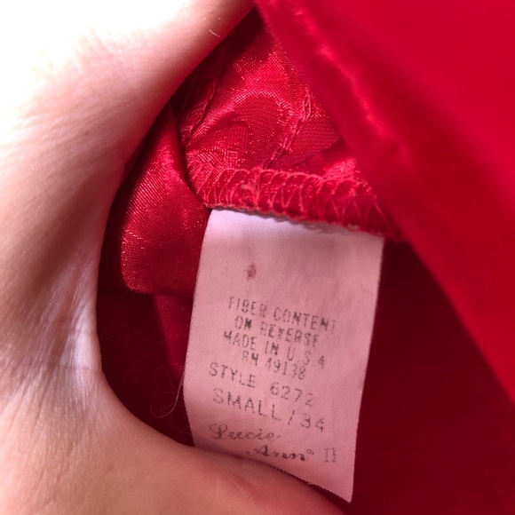 Vintage 70’s Lucie Ann Red Patterned Tank Top Made in U.S.A - Picture 6 of 6